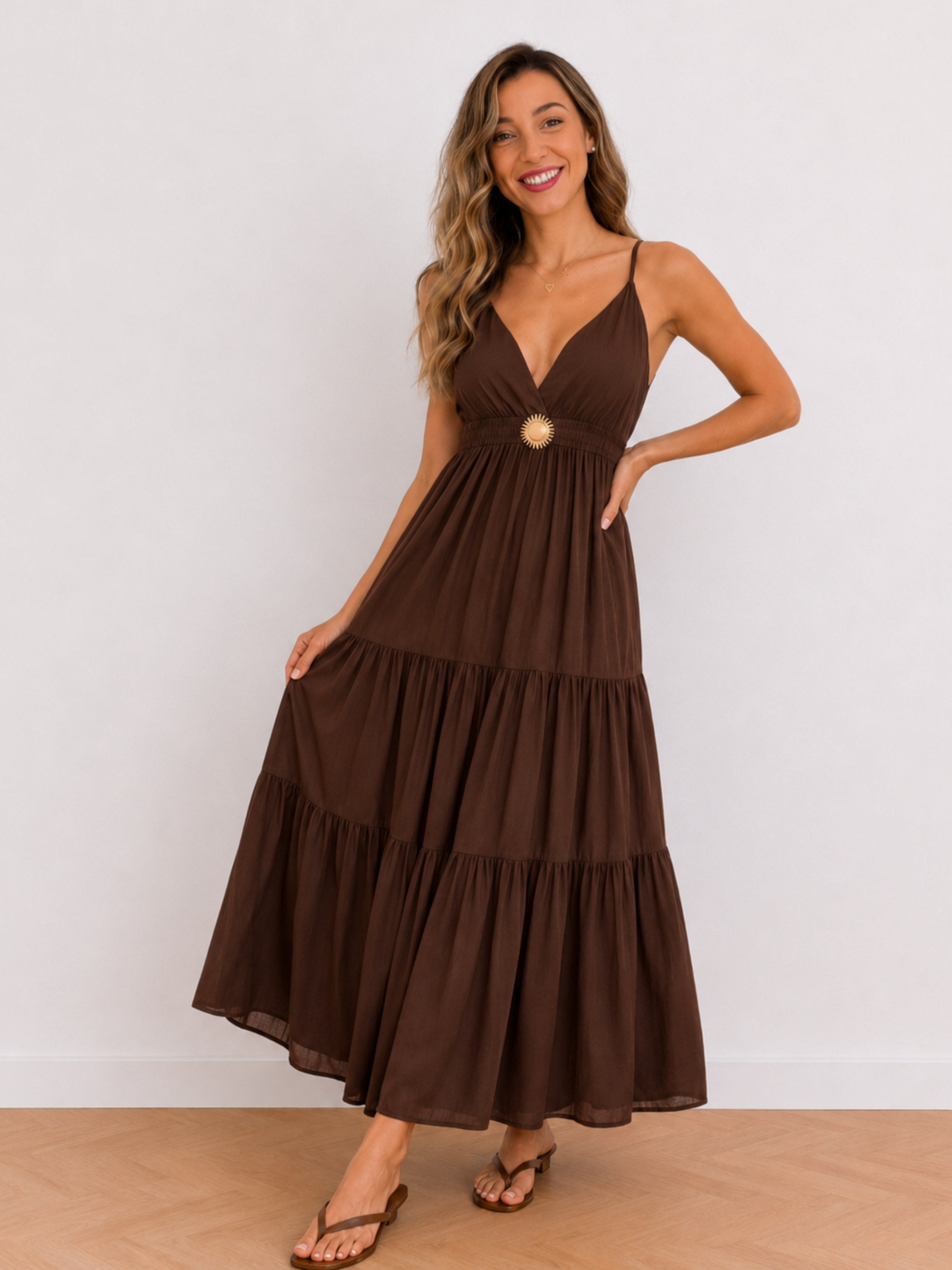 VESTIDO SOL VOLANTE