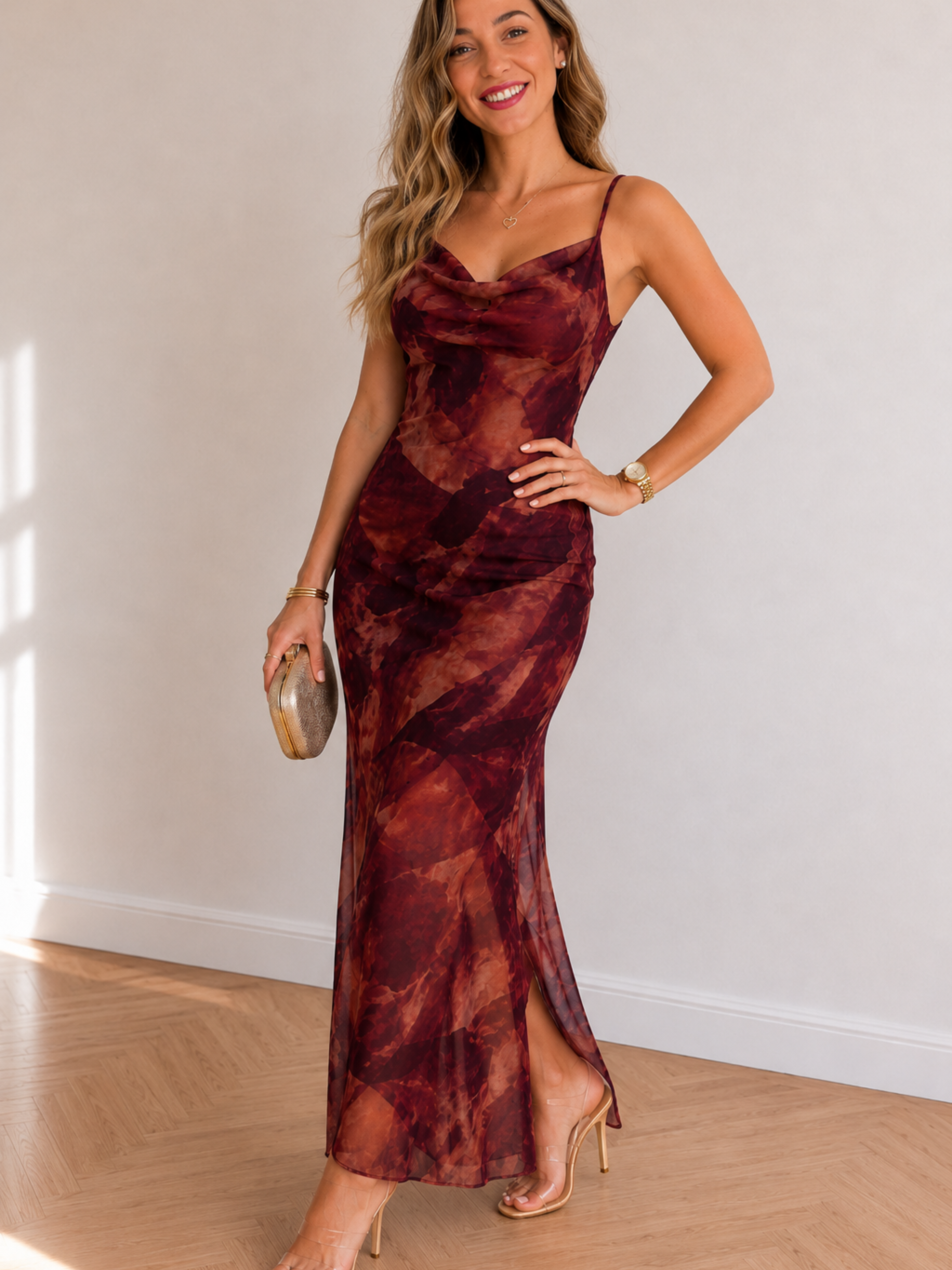 VESTIDO TUL ESTAMPADO FLOR