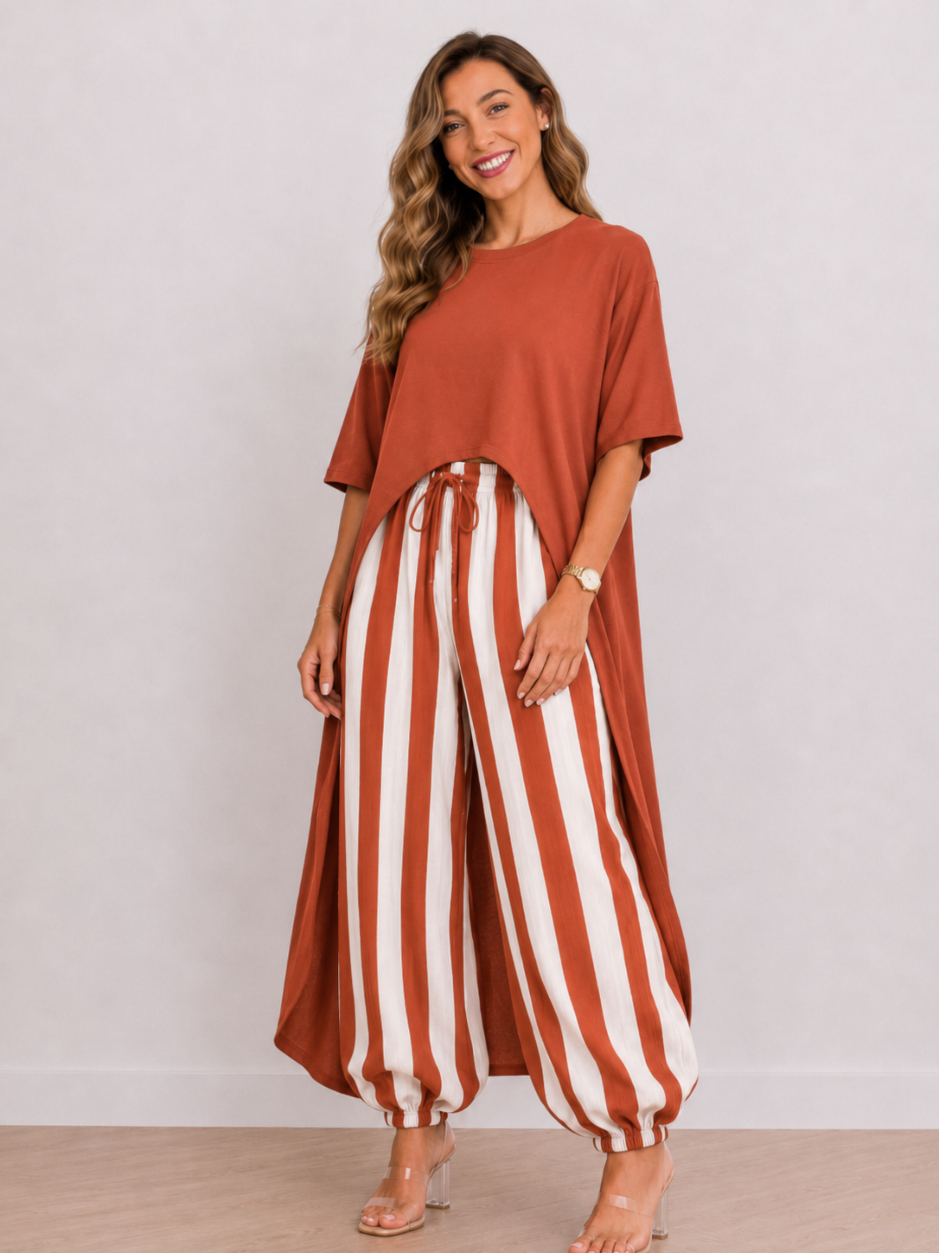 BLUSA LARGA APERTURA FRONTAL