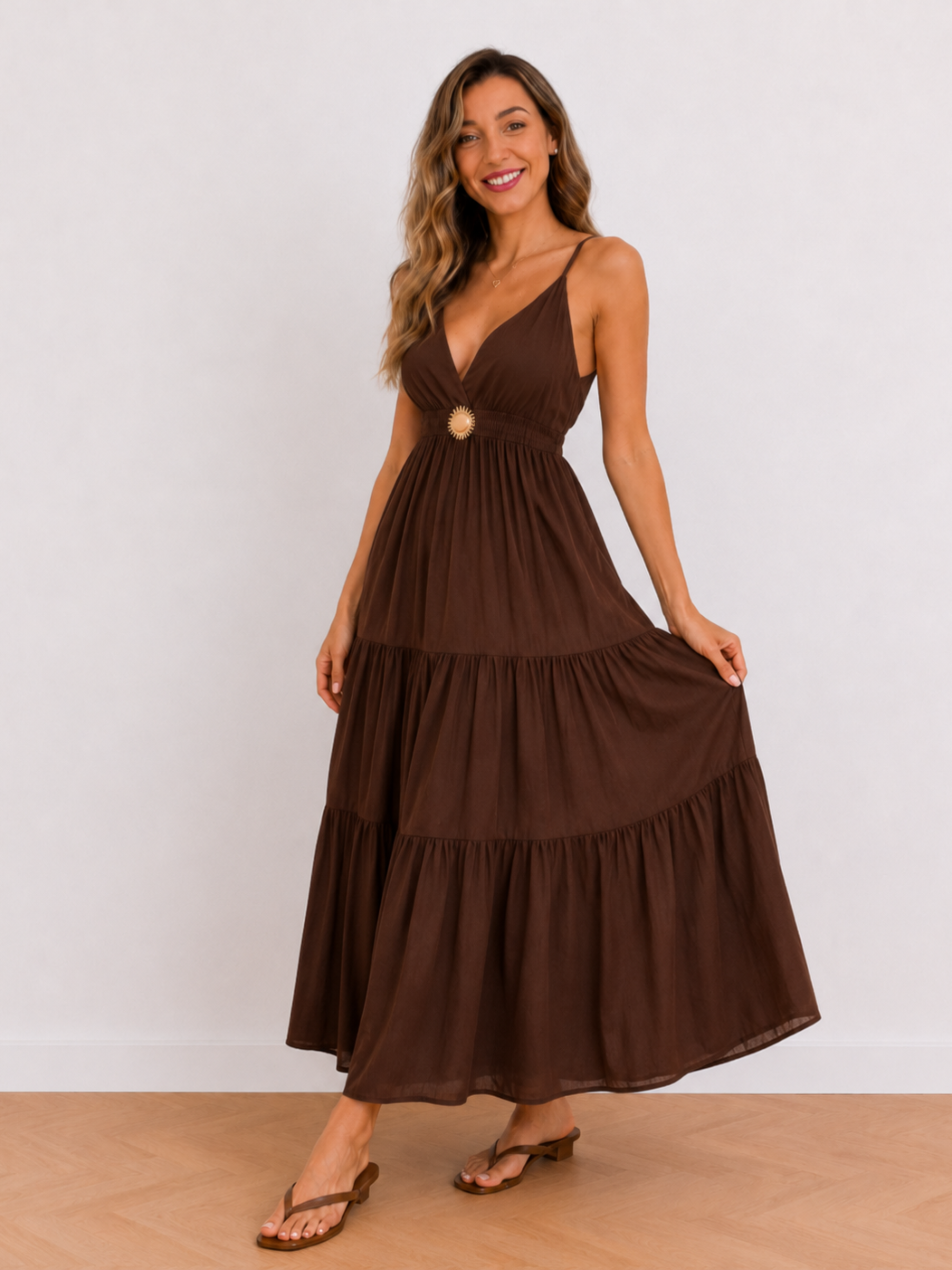 VESTIDO SOL VOLANTE