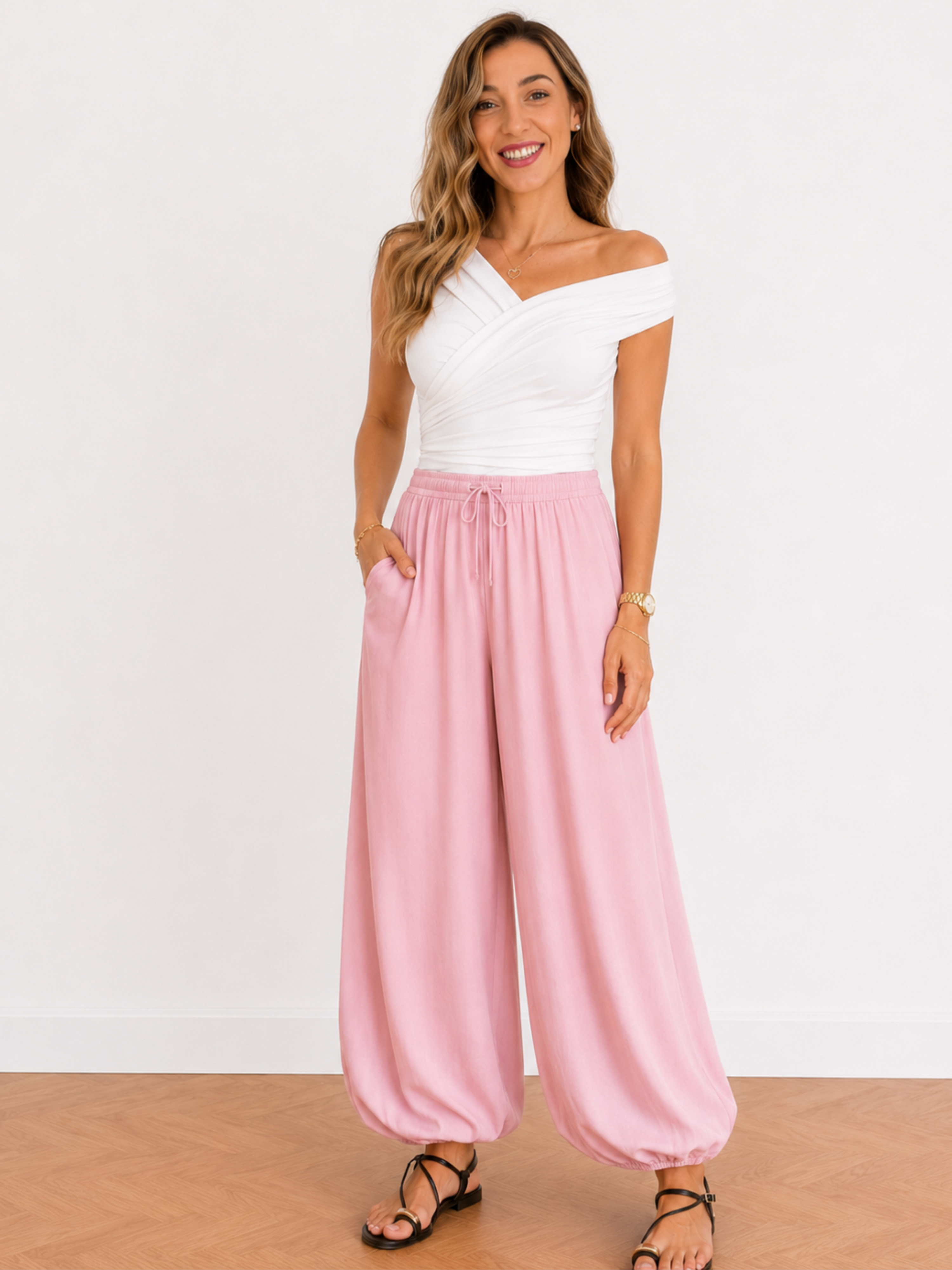 PANTALÓN GLOBO PASTEL