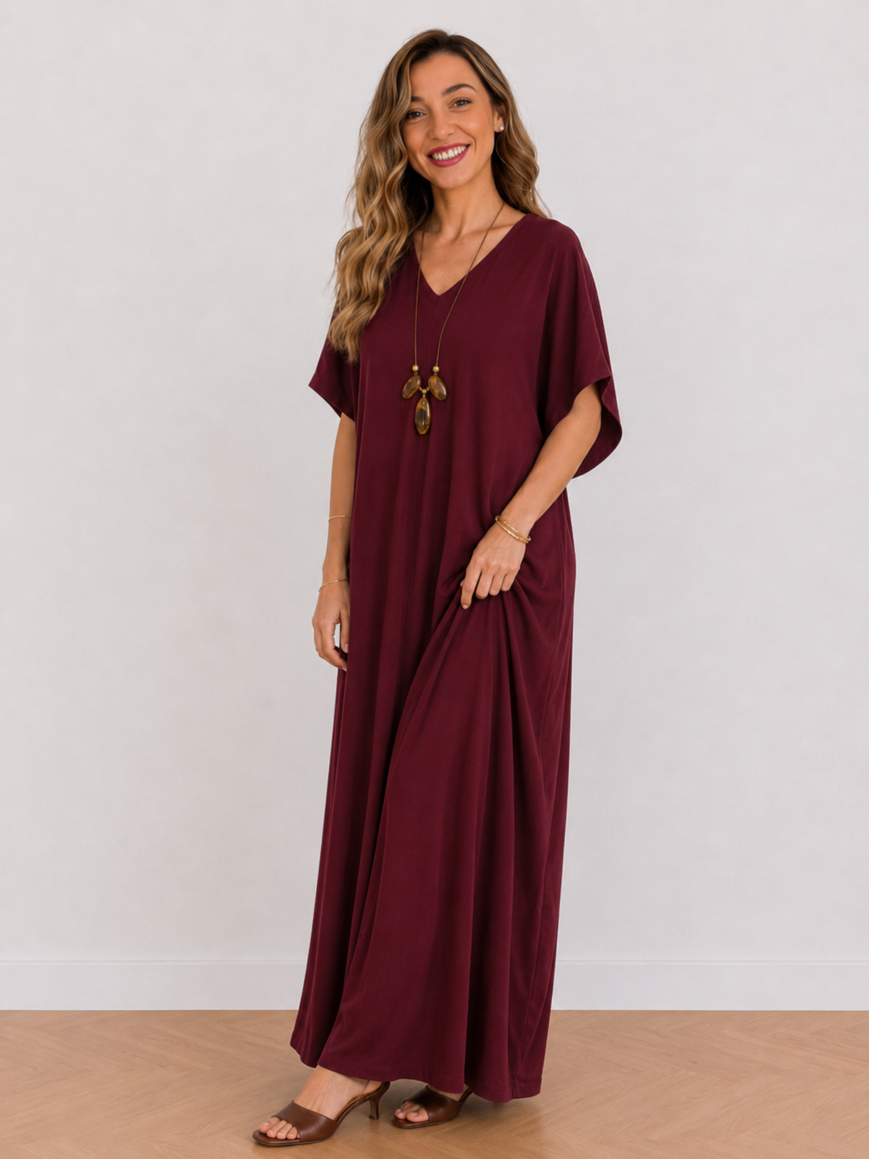VESTIDO MALDIVAS (INCLUYE COLLAR DE REGALO)
