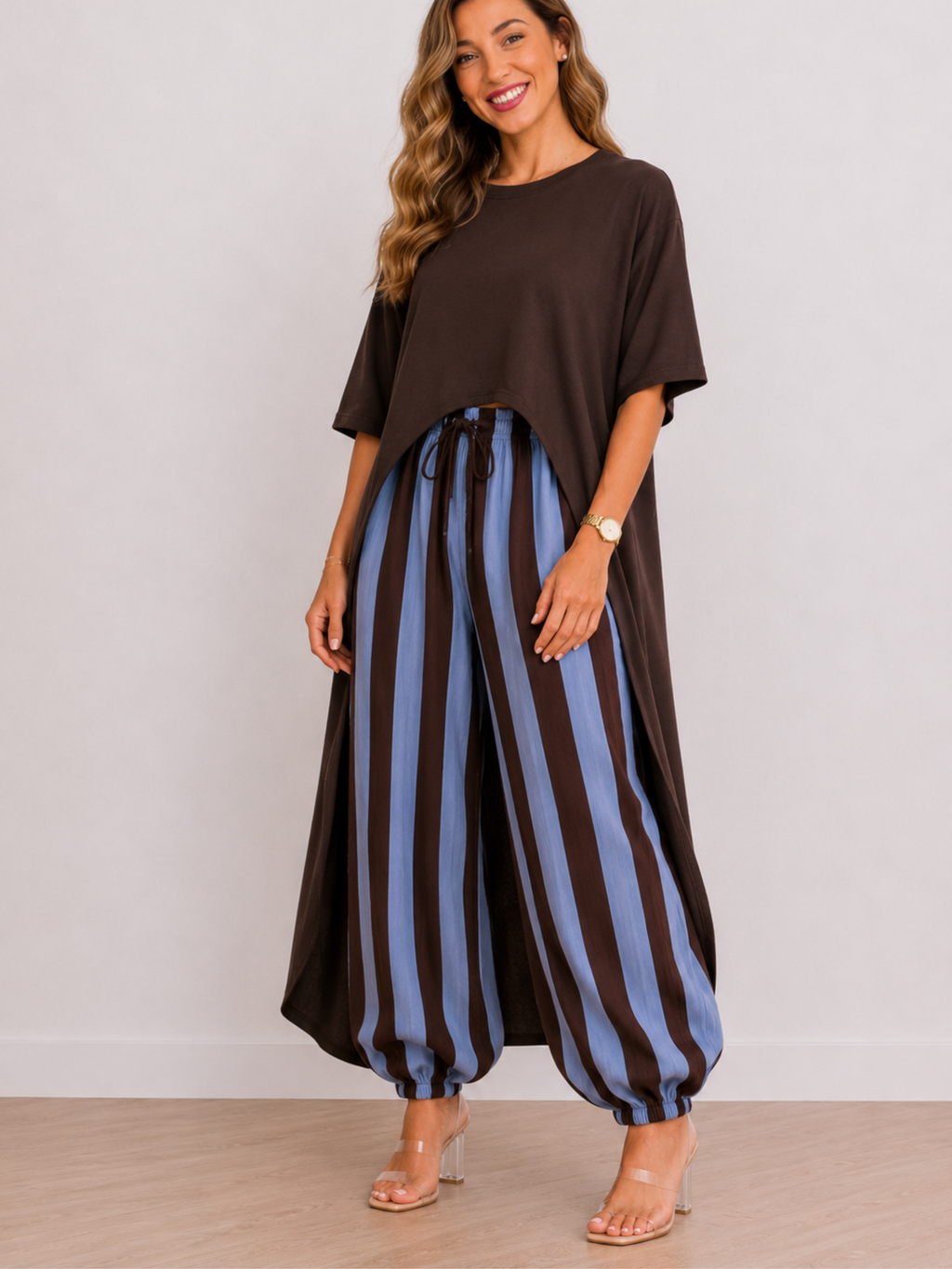BLUSA LARGA APERTURA FRONTAL