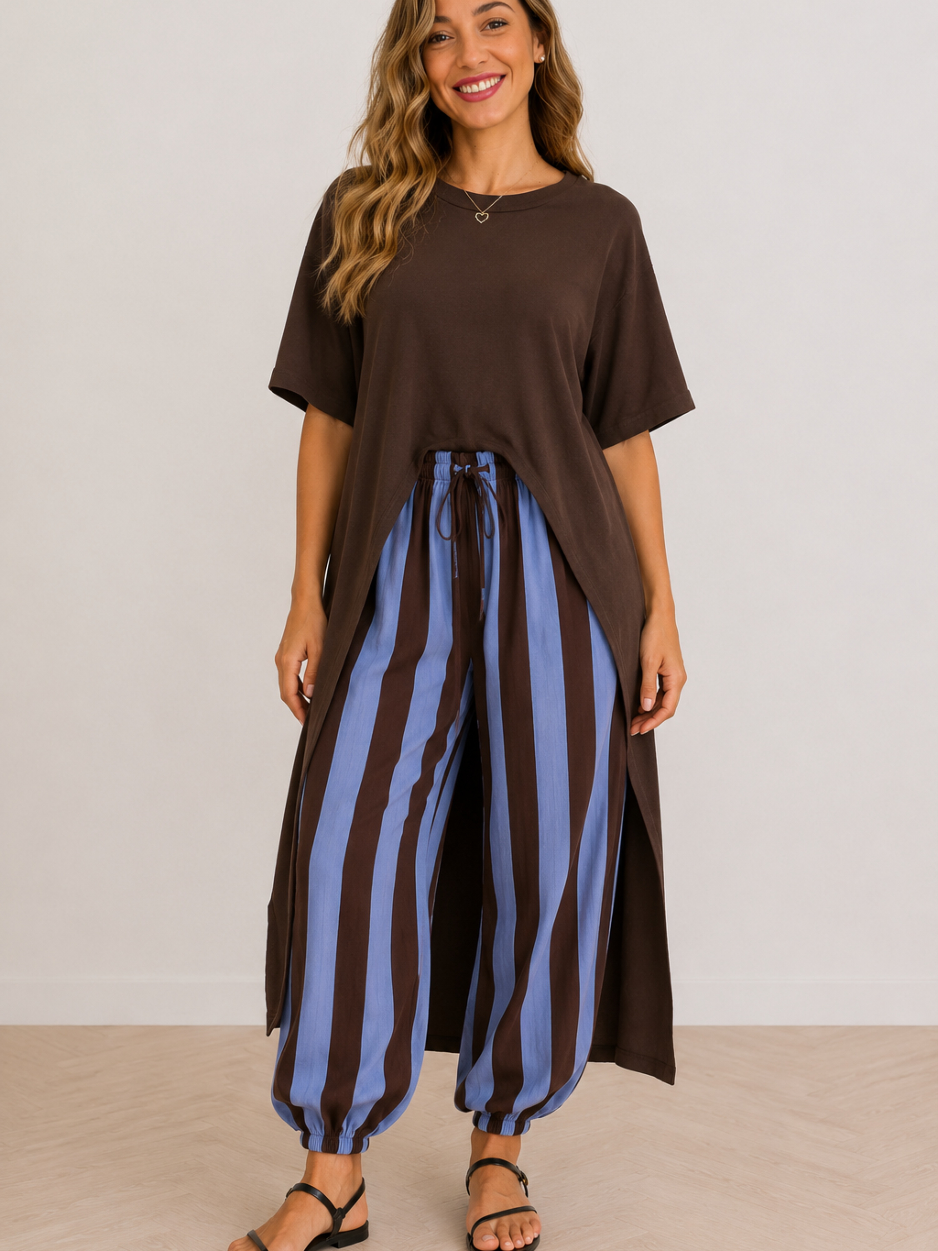 BLUSA LARGA APERTURA FRONTAL