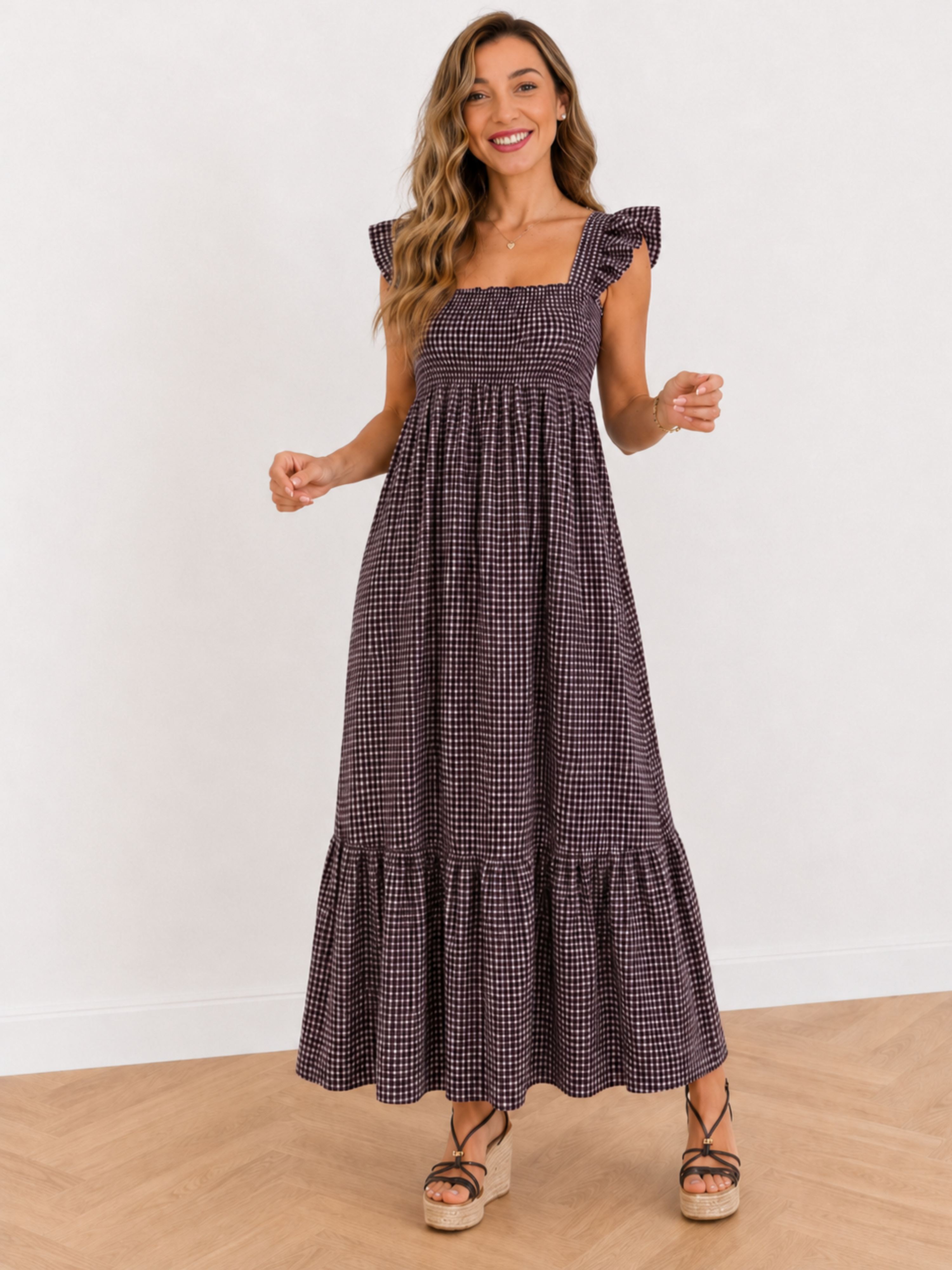 VESTIDO VICHY BUGANVILLA