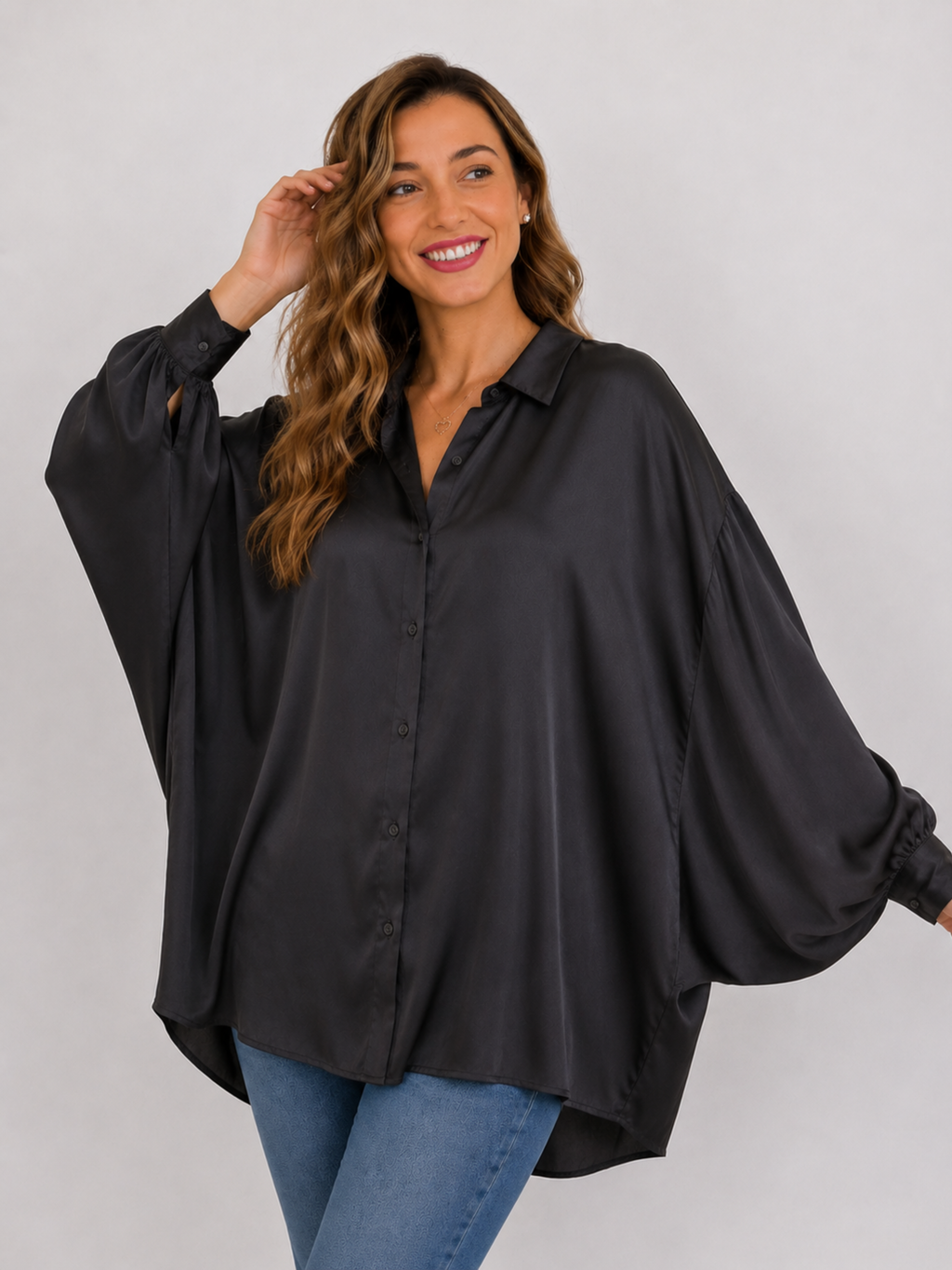 CAMISA SATÉN PRÉMIUM FLUIDA