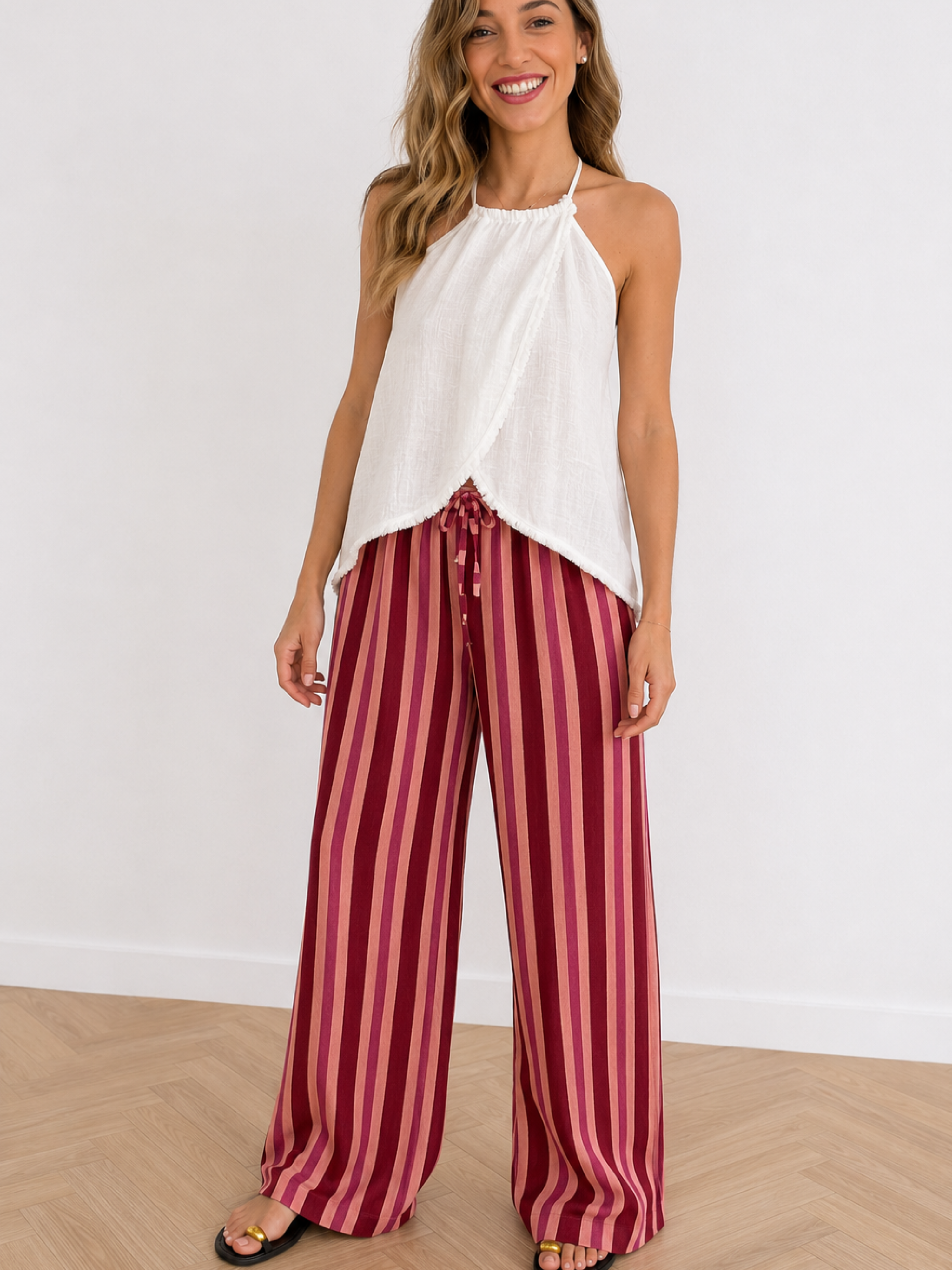 PANTALÓN LINO RAYAS