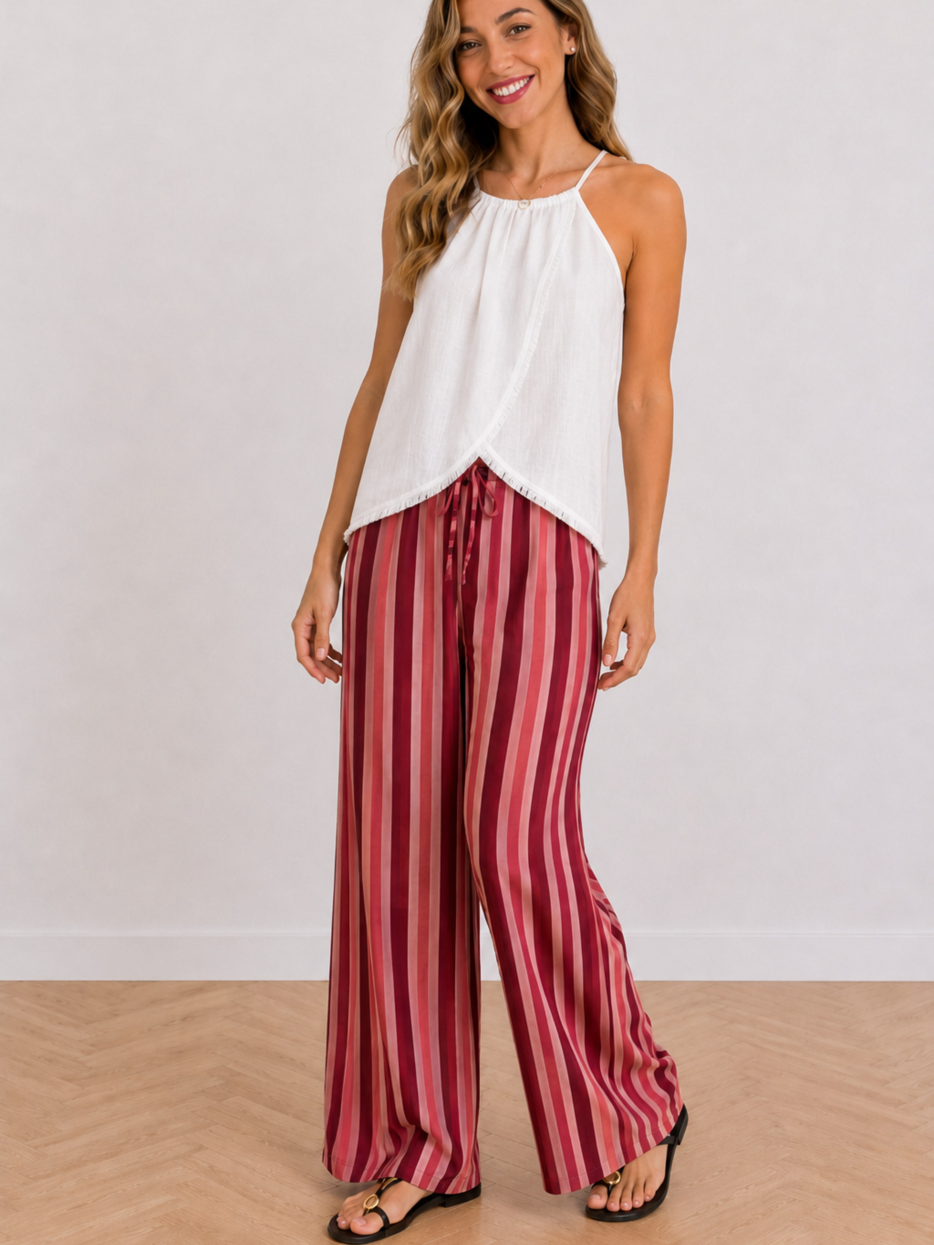 PANTALÓN LINO RAYAS