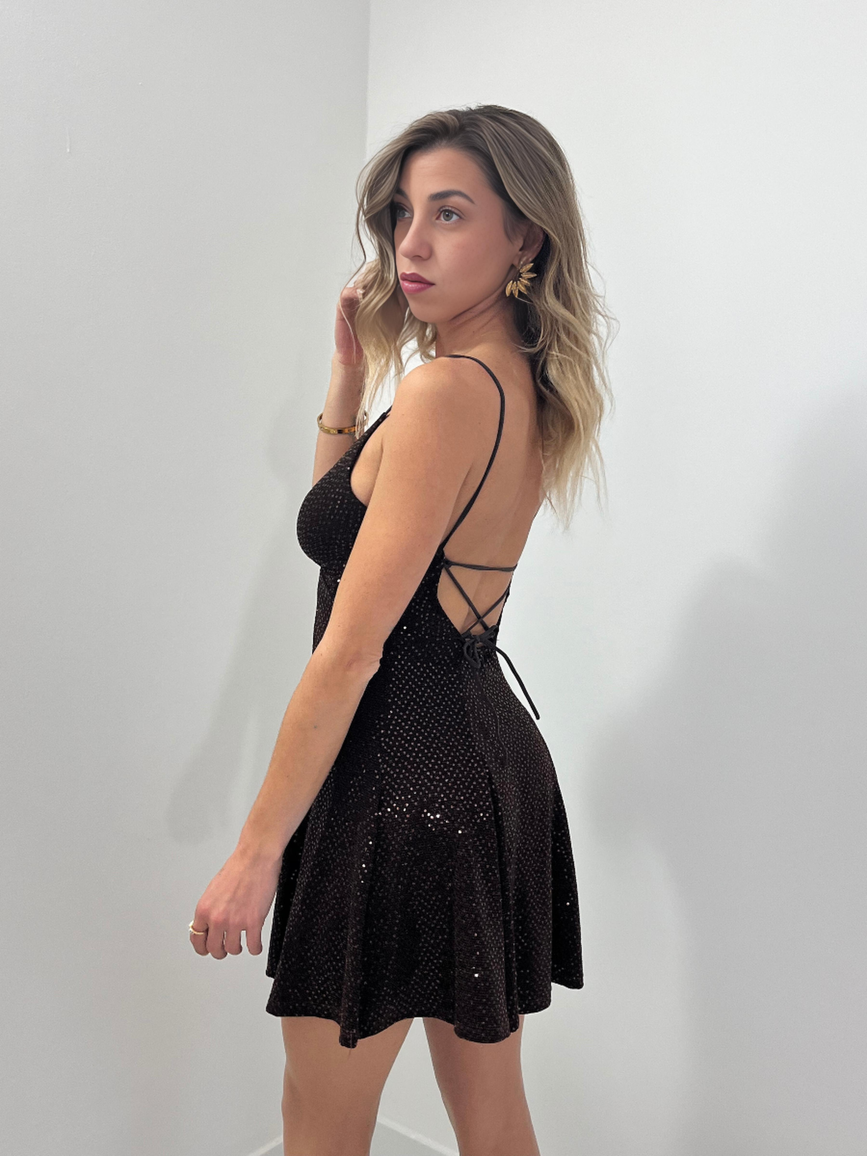 VESTIDO LAURENT MARRÓN