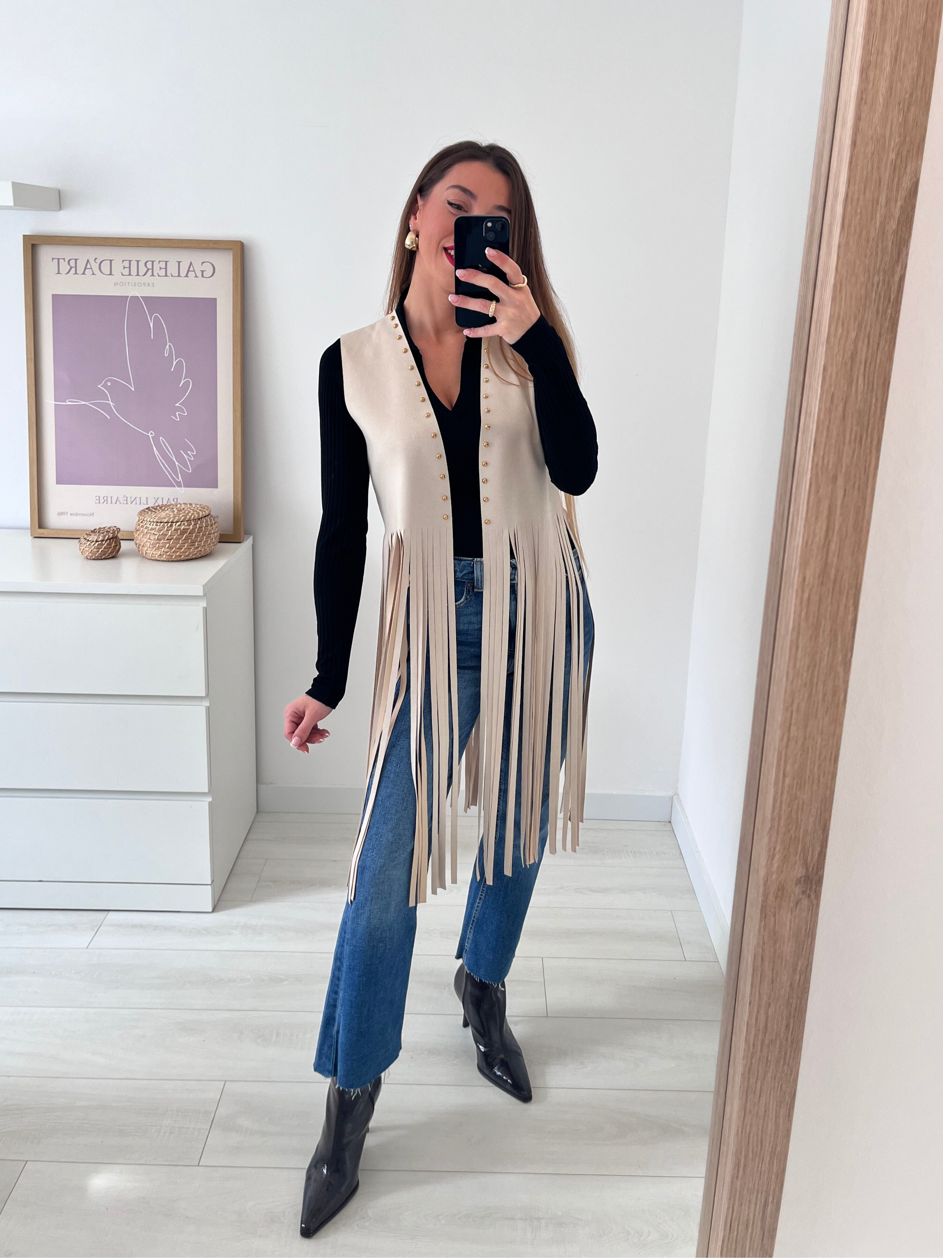 CHALECO GAIA CON FLECOS