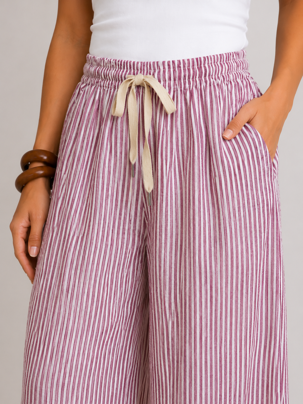 PANTALÓN LINO RAYA