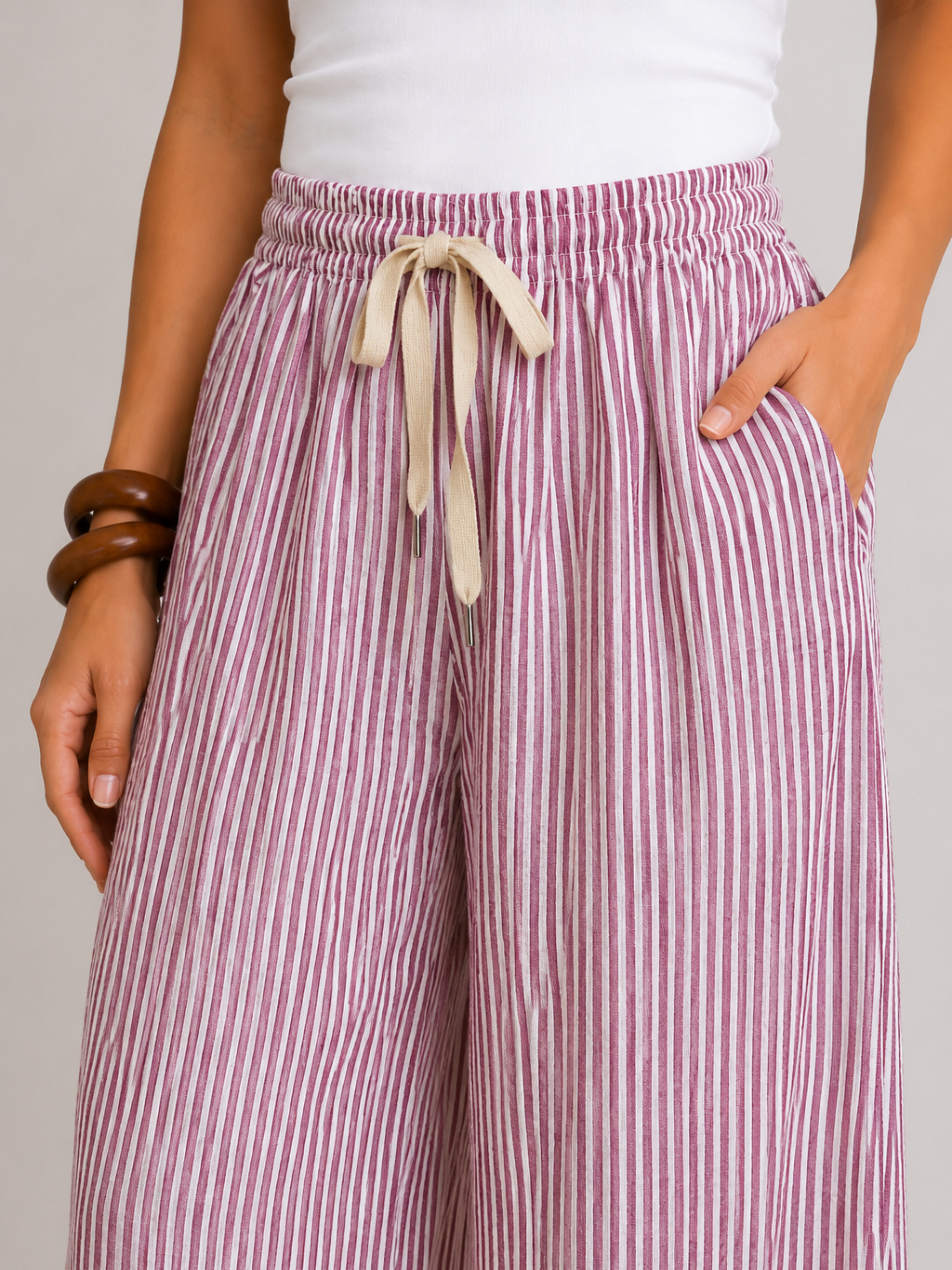 PANTALÓN LINO RAYA