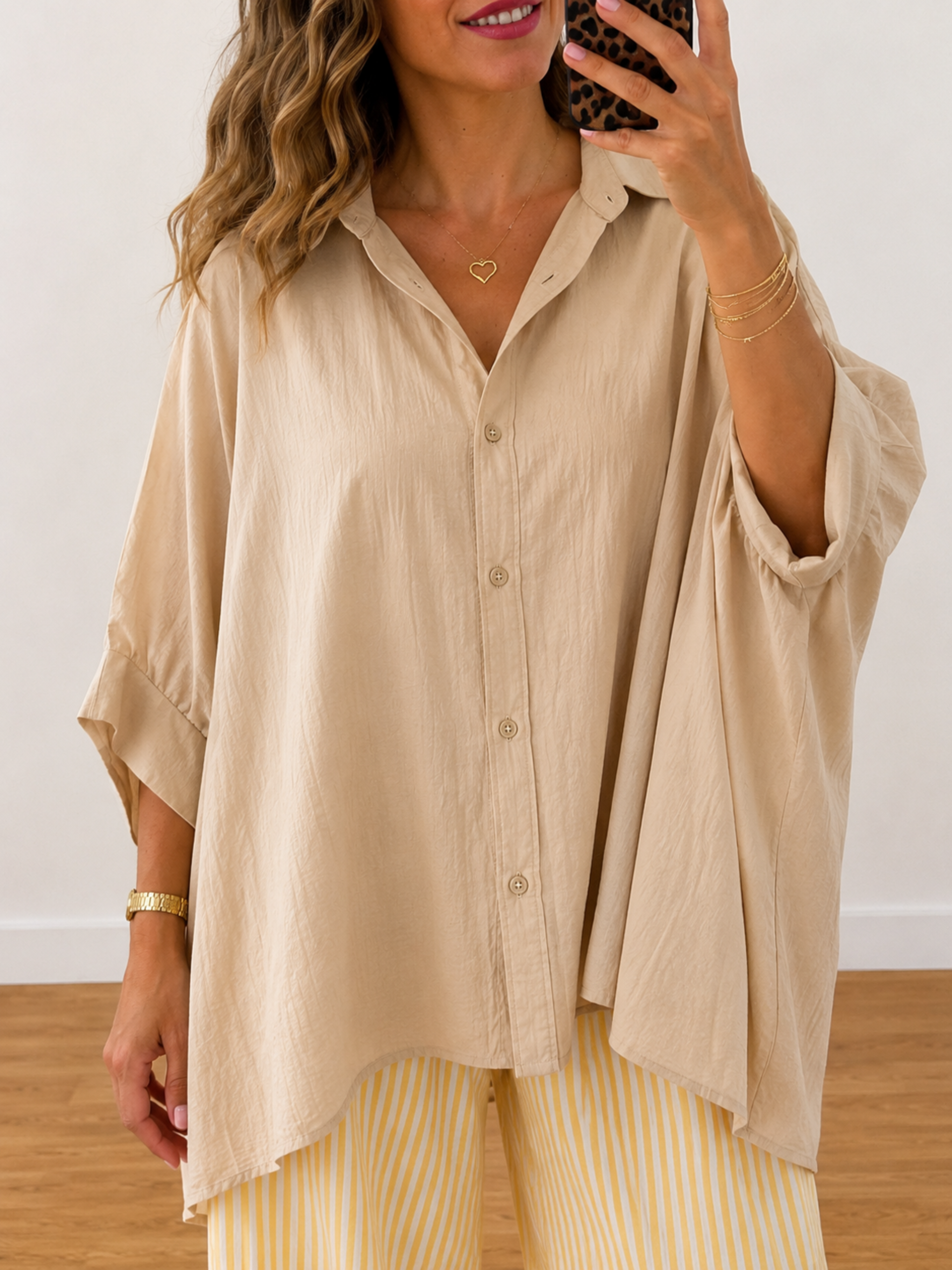 CAMISA CORTA ALGODÓN