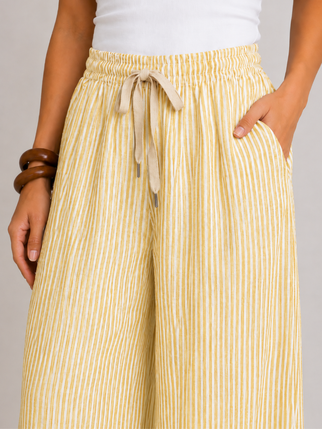 PANTALÓN LINO RAYA