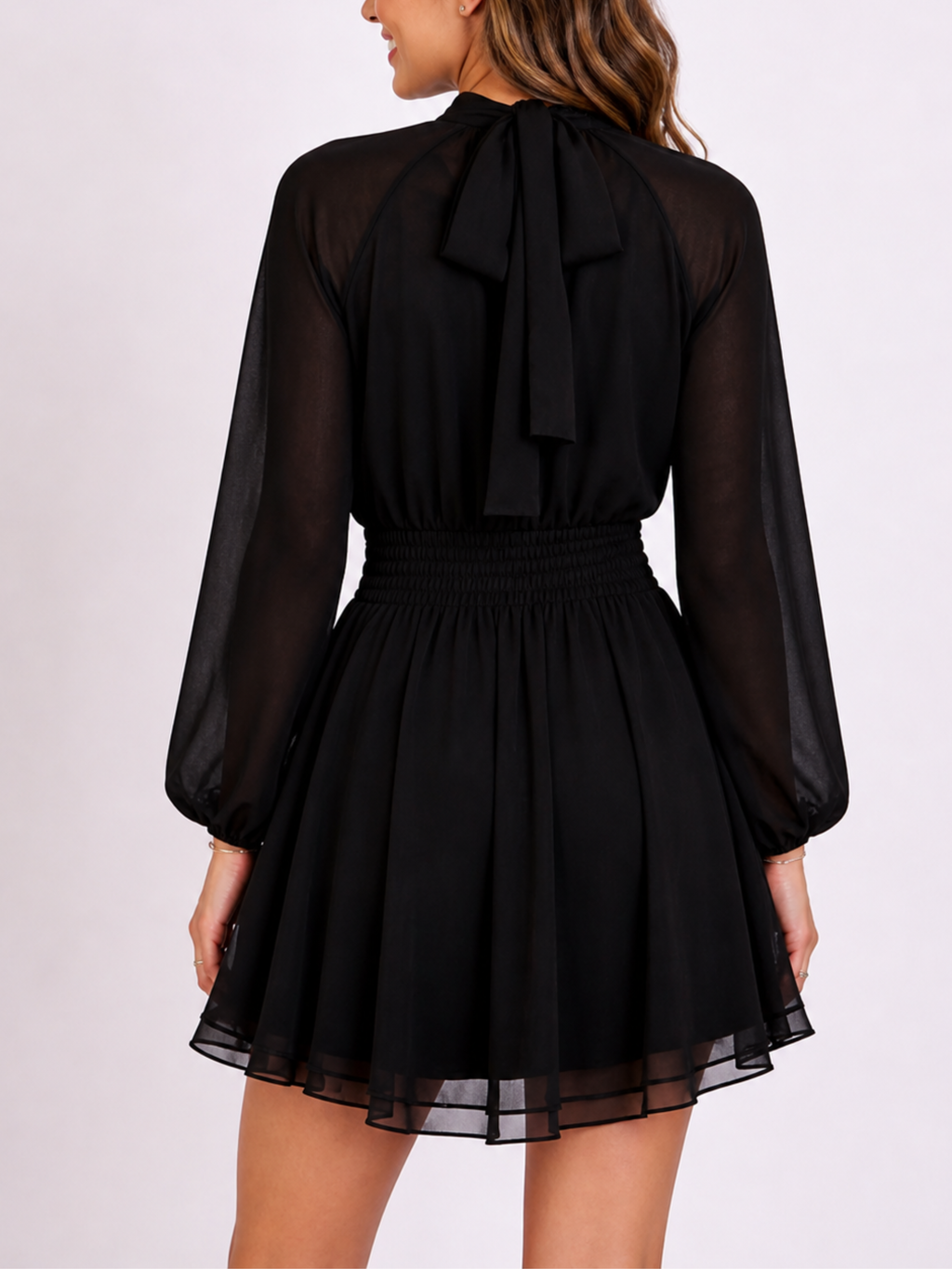 VESTIDO CON MONO INCORPORADO VOLANTE