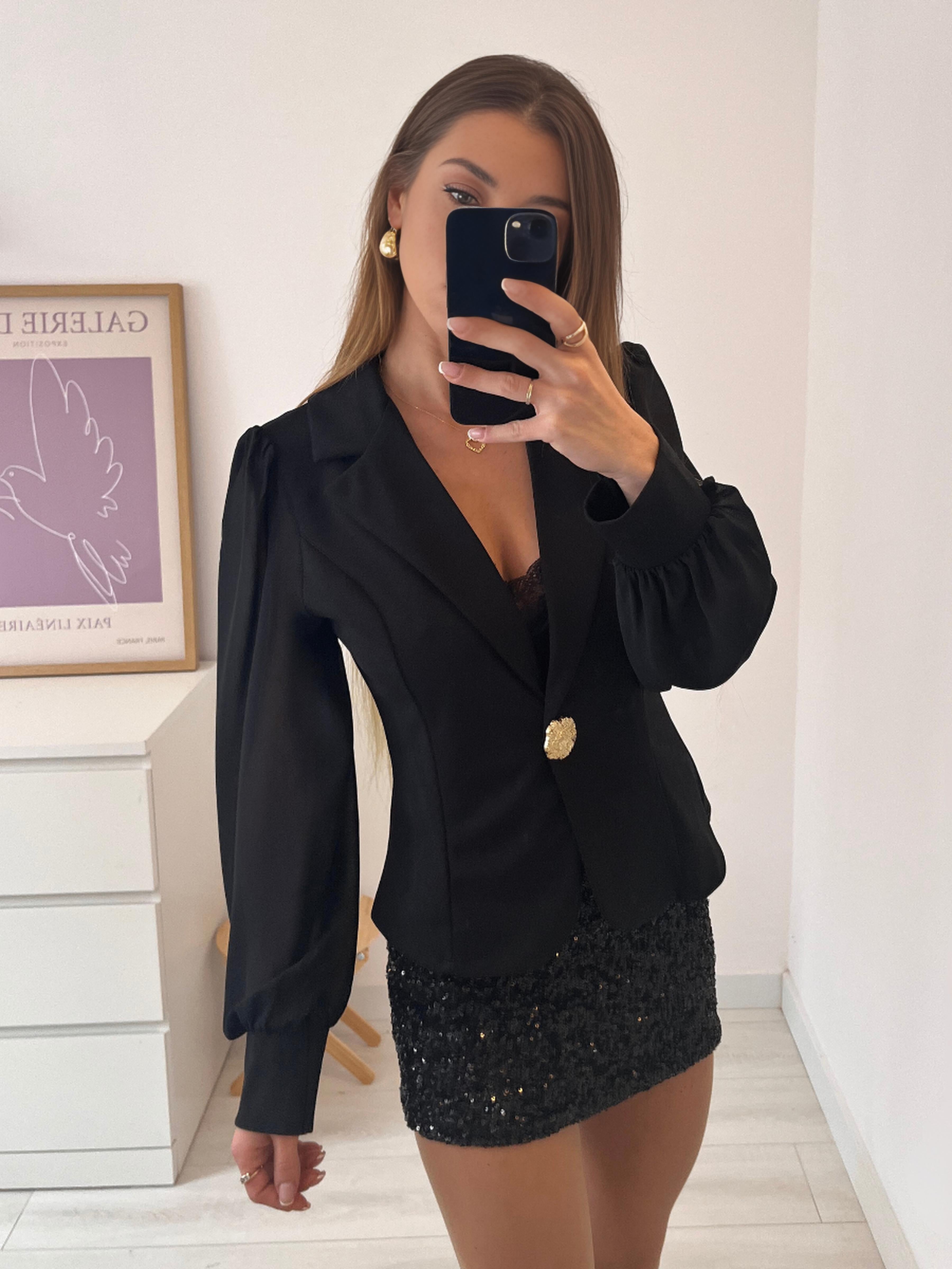 BLAZER OLIVIA OVERSIZE NEGRO